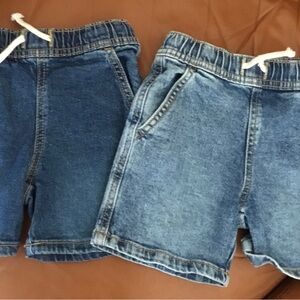 Cat & Jack Kids Denim Shorts - Dark and Light Blue